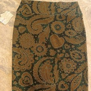 NWT Lularoe Cassie Pencil Skirt. Bohemian chic pattern.